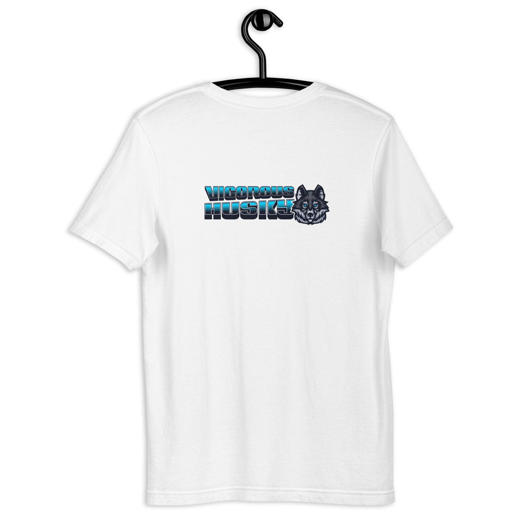 Vigorous Husky | Back & Bright Base | Unisex T-shirt - Fidoming