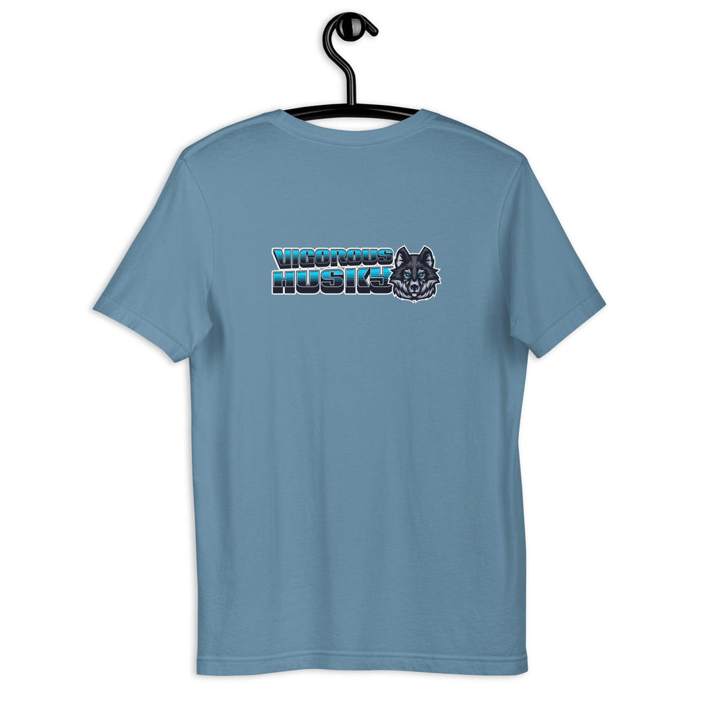Vigorous Husky | Back & Dark Base | Unisex T-shirt - Fidoming
