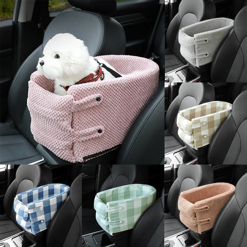 Portable Pet Dog Car Seat Central Control Armrest Travel Bed Box - Fidoming