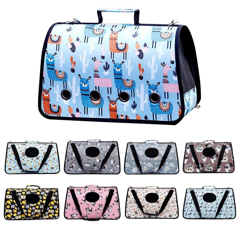 Portable Soft Pet Cat Puppy Travelling Carrier Outdoor Hand Carry Bag for Pet Safety - Fidoming
